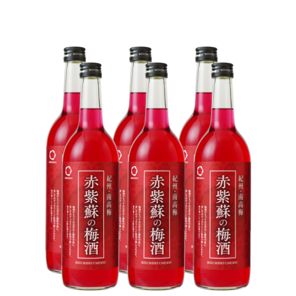 Nakano red shiso umeshu plum wine case of 6 x 720ml bottles